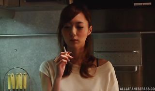 Striking babe Kaede Fuyutsuki gets muff dived and gives head