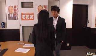 Sexy Sora Aoi with huge tits bends over for hardcore action