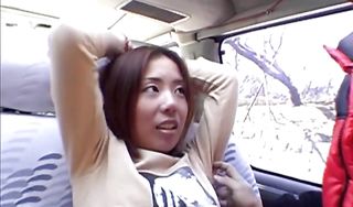 Adorable eastern honey Yuka Himeno is getting banged from behind and moaning from pleasure while having an orgasm
