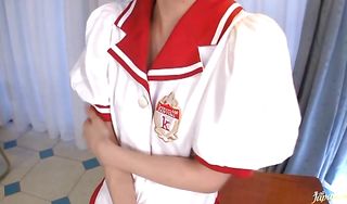 Voracious hottie Miku Ohhashi got her daily dose of fuck from lad