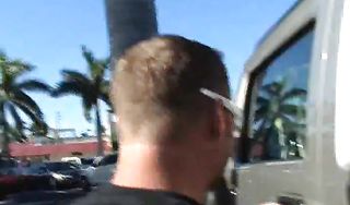 Skilled brunette bimbo Becca with massive tits enjoys riding talented male