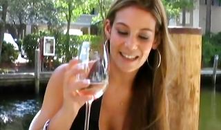 Lewd brunette gal Ryder Skye gets seduced and fucked